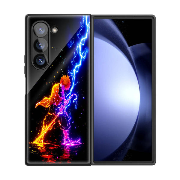 Zenitsu Agatsuma Samsung Z Fold Glass Case image 2