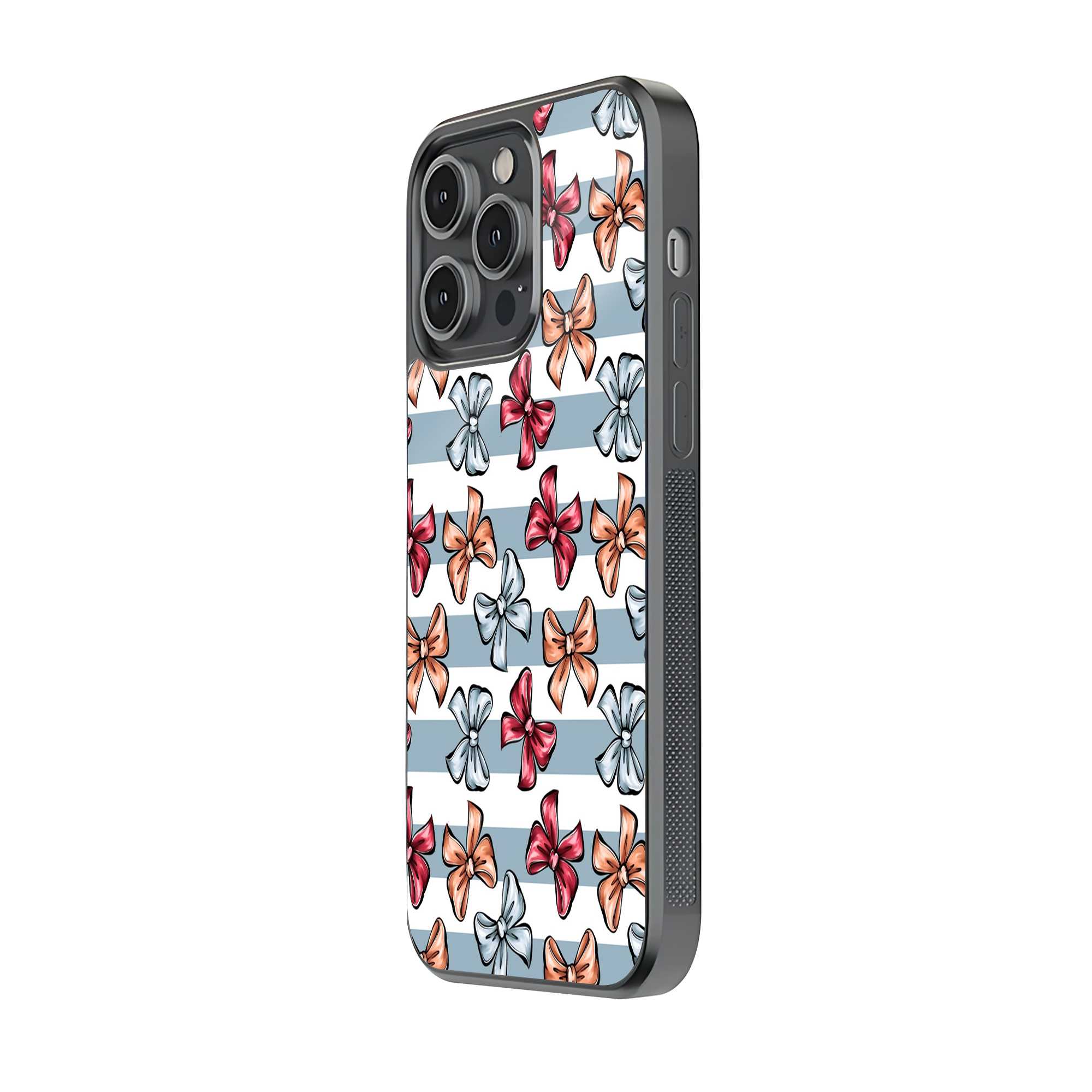 Pastel Bow Glass Case image 1