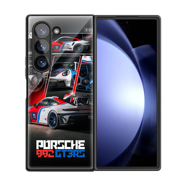 992 Porsche Samsung Z Fold Glass Case image 2