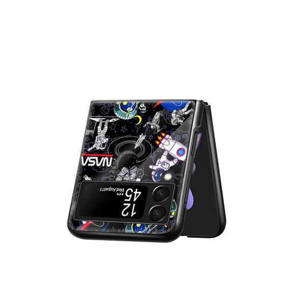 Space Aesthetic Samsung Z Flip Glass Case image 2