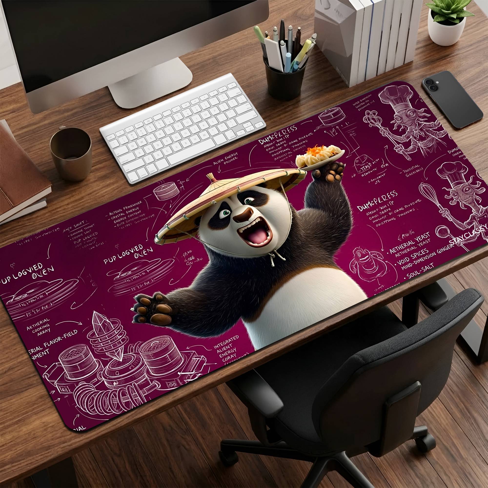 Foodie Panda Desk Mat image 0