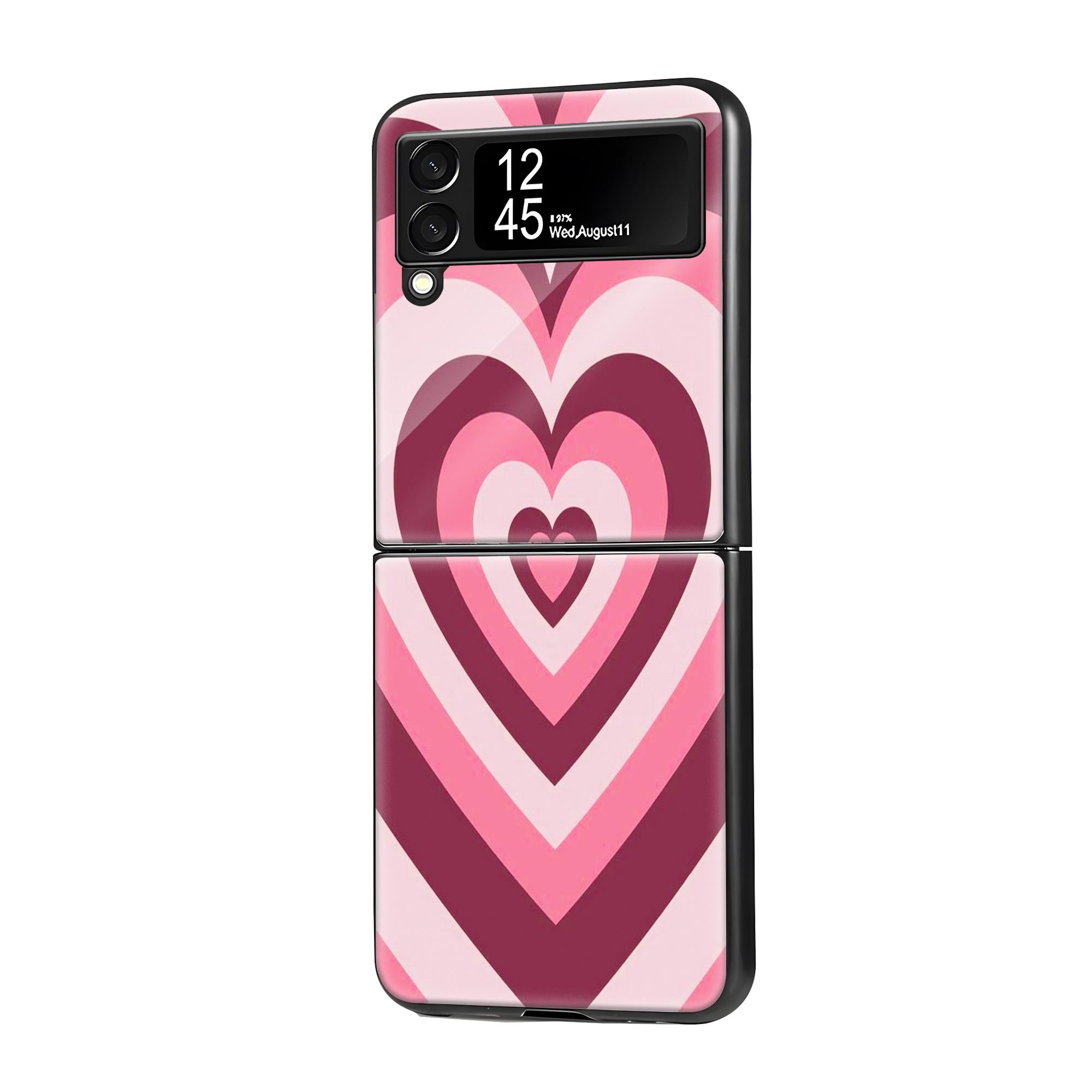 Pink Choko Samsung Z Flip Glass Case image 0 Main image