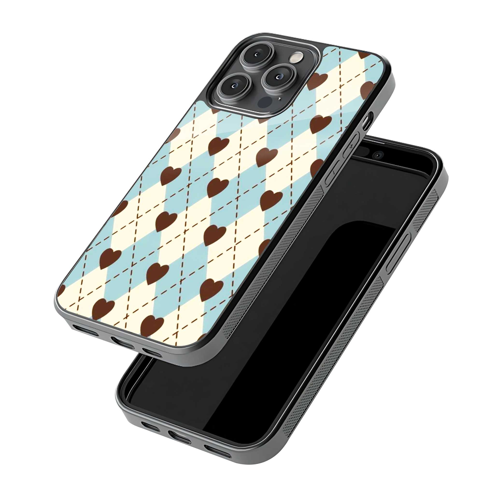 Heart Grid Glass Case image 2