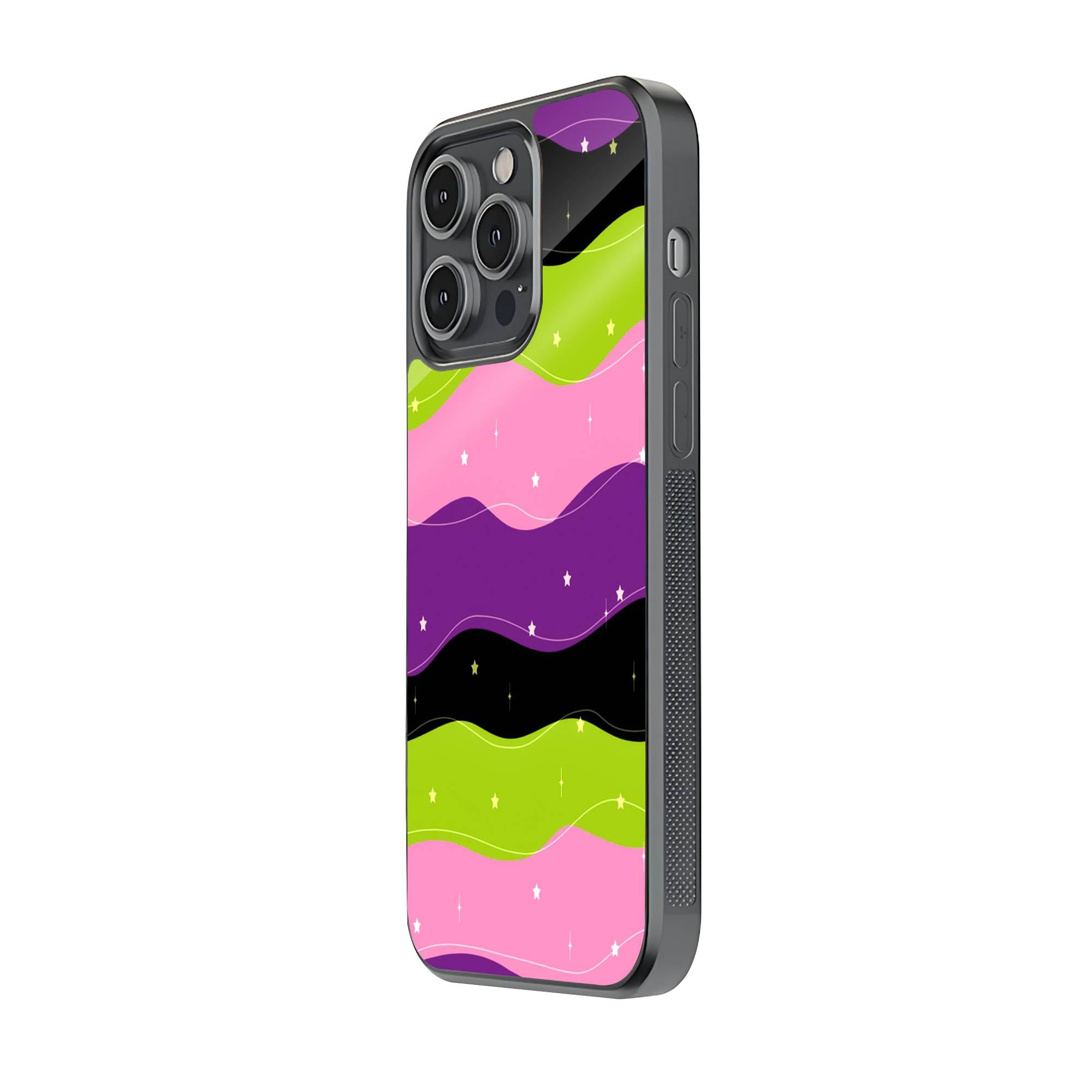 Wavy Stripes Glass Case Secondary image