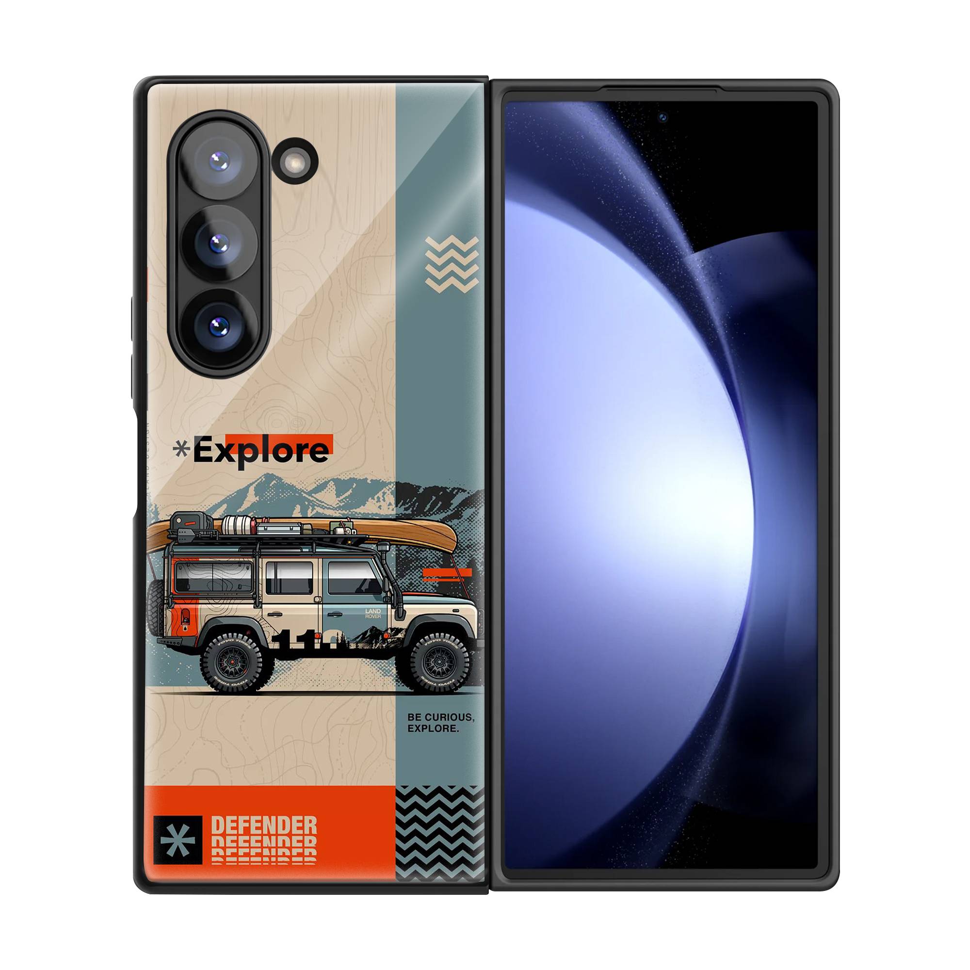 Defender Trails Samsung Z Fold Glass Case image 2