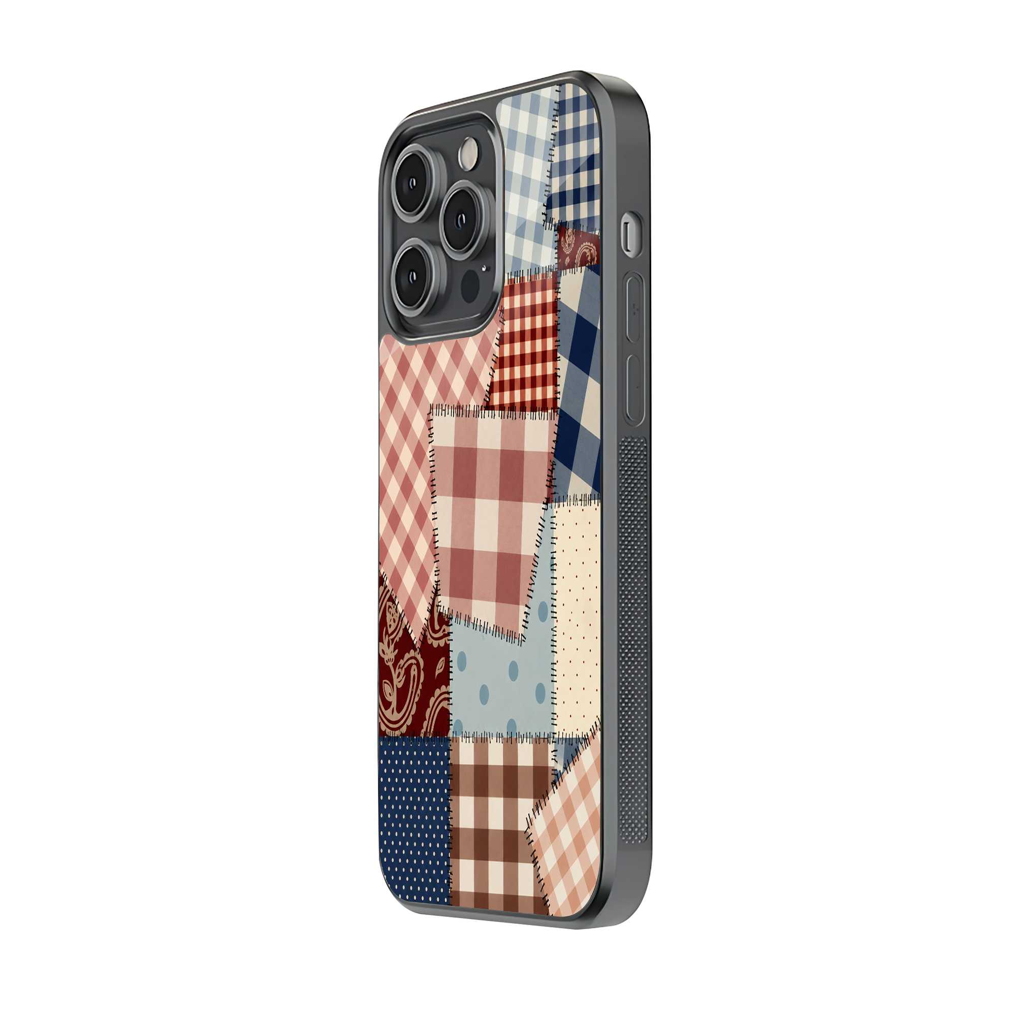 Cozy Checks Glass Case image 1