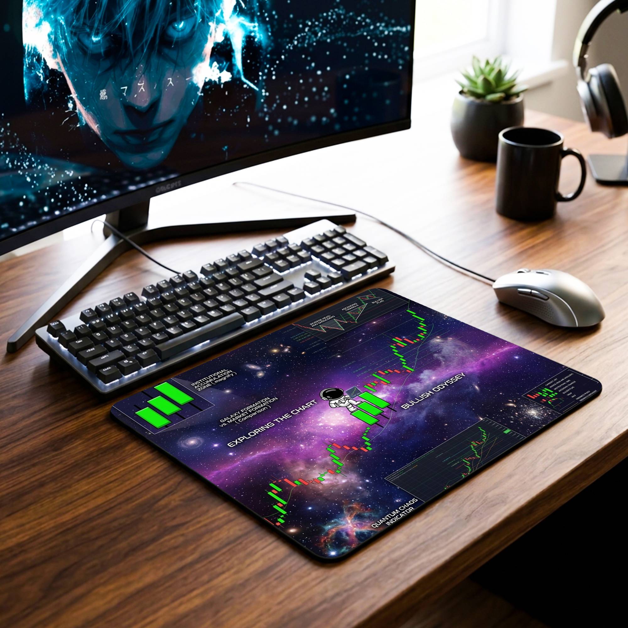 Astronaut Walking Desk Mat - 7.5 x 9 Inch image