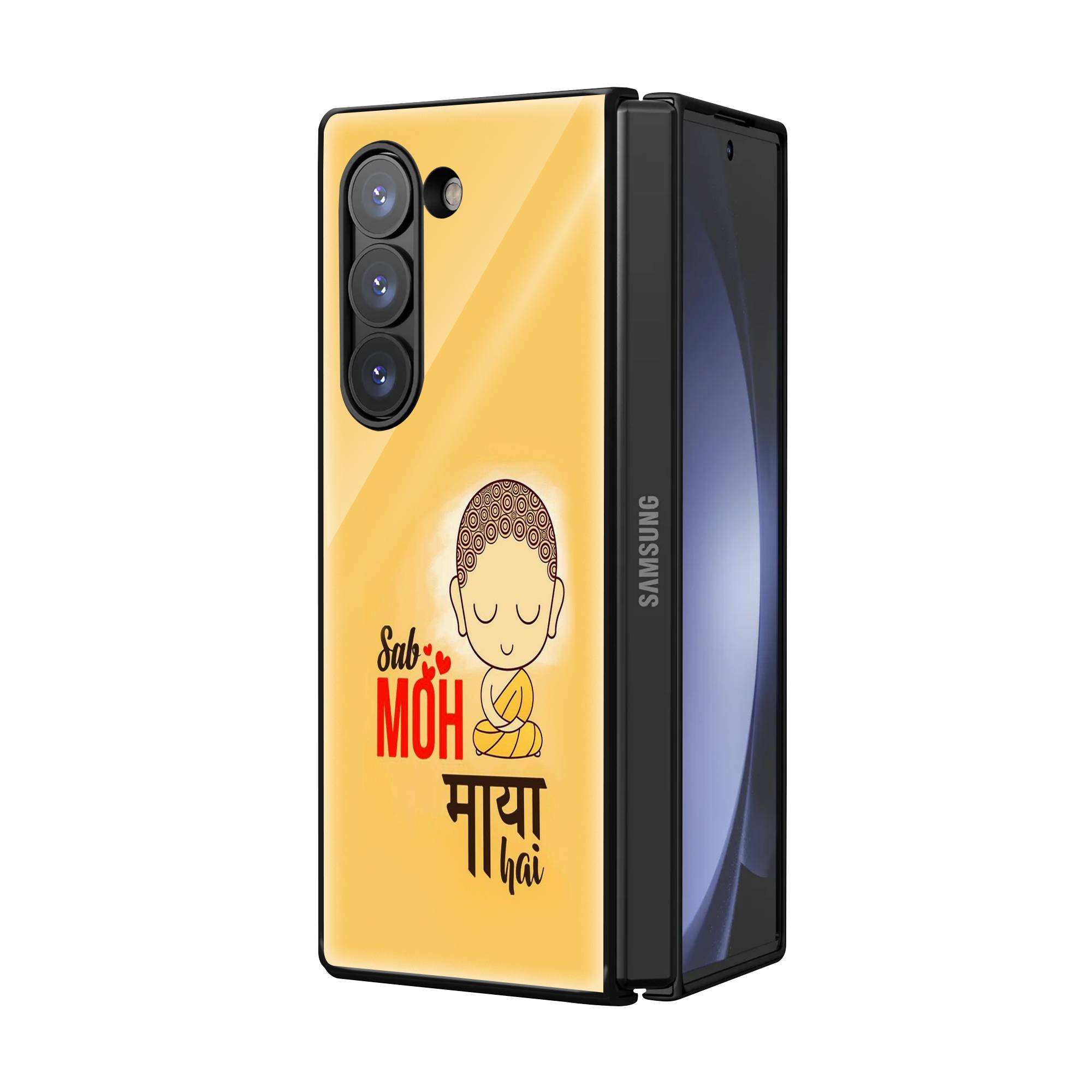 Moh Maya Hai Samsung Z Fold Glass Case Secondary image