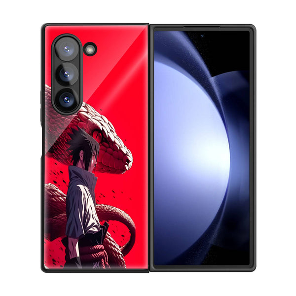 Sasuke Uchiha Samsung Z Fold Glass Case image 2