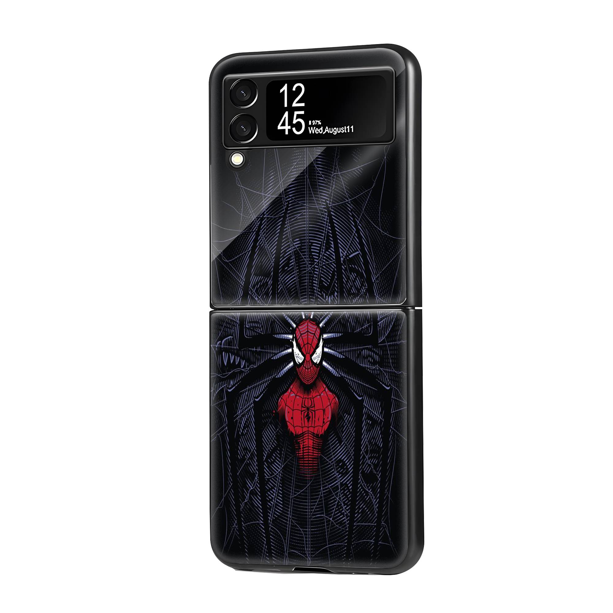 Dark Spider-Man Samsung Z Flip Glass Case image 0 Main image