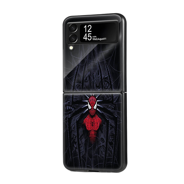Dark Spider-Man Samsung Z Flip Glass Case image 0