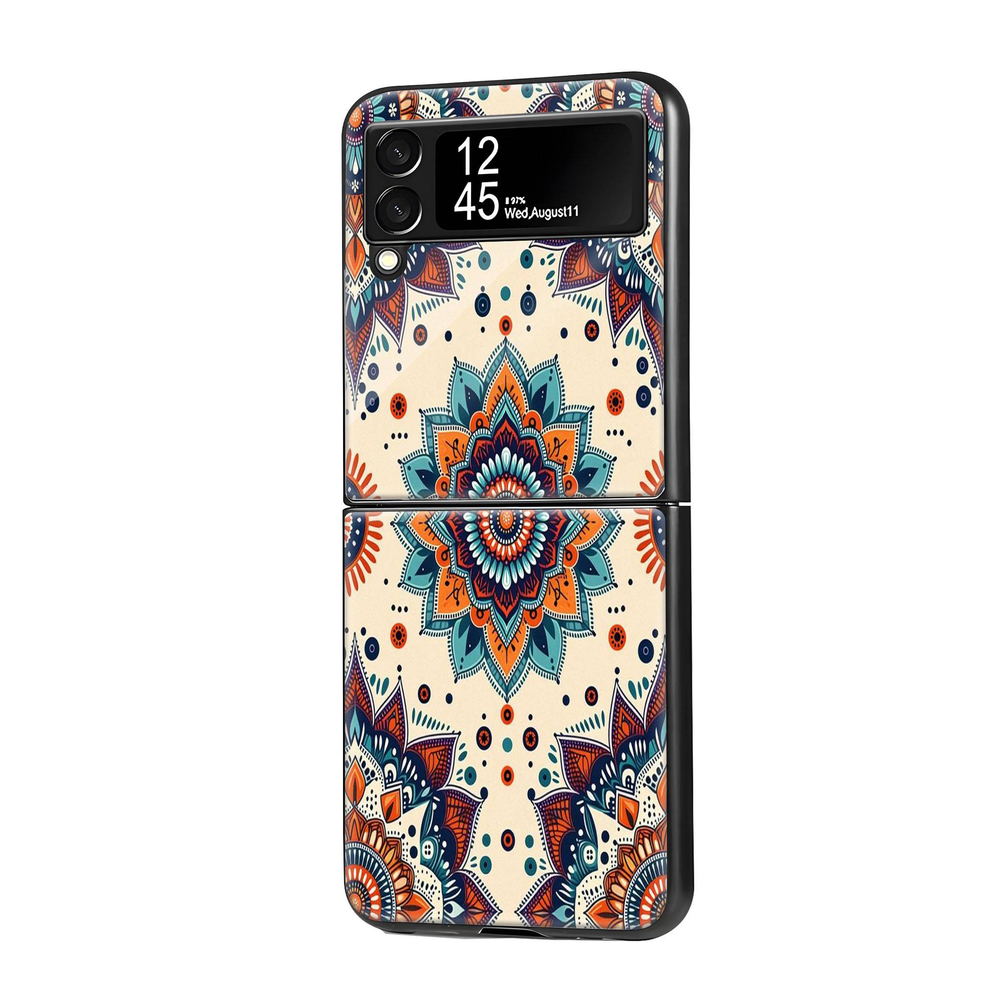 Mandala Harmony Samsung Z Flip Glass Case image 0 Main image