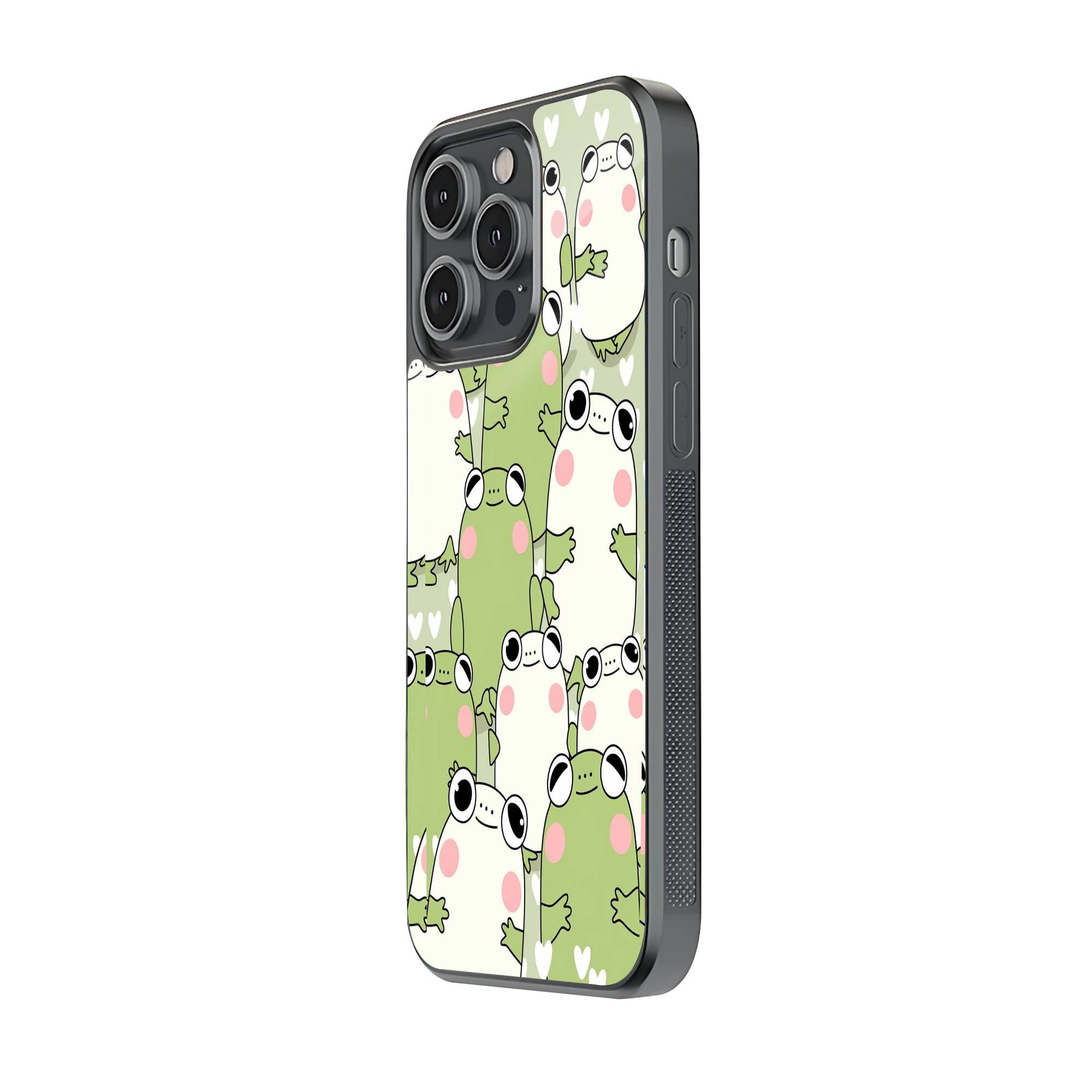 Cute Frogs Glass Case Secondary image