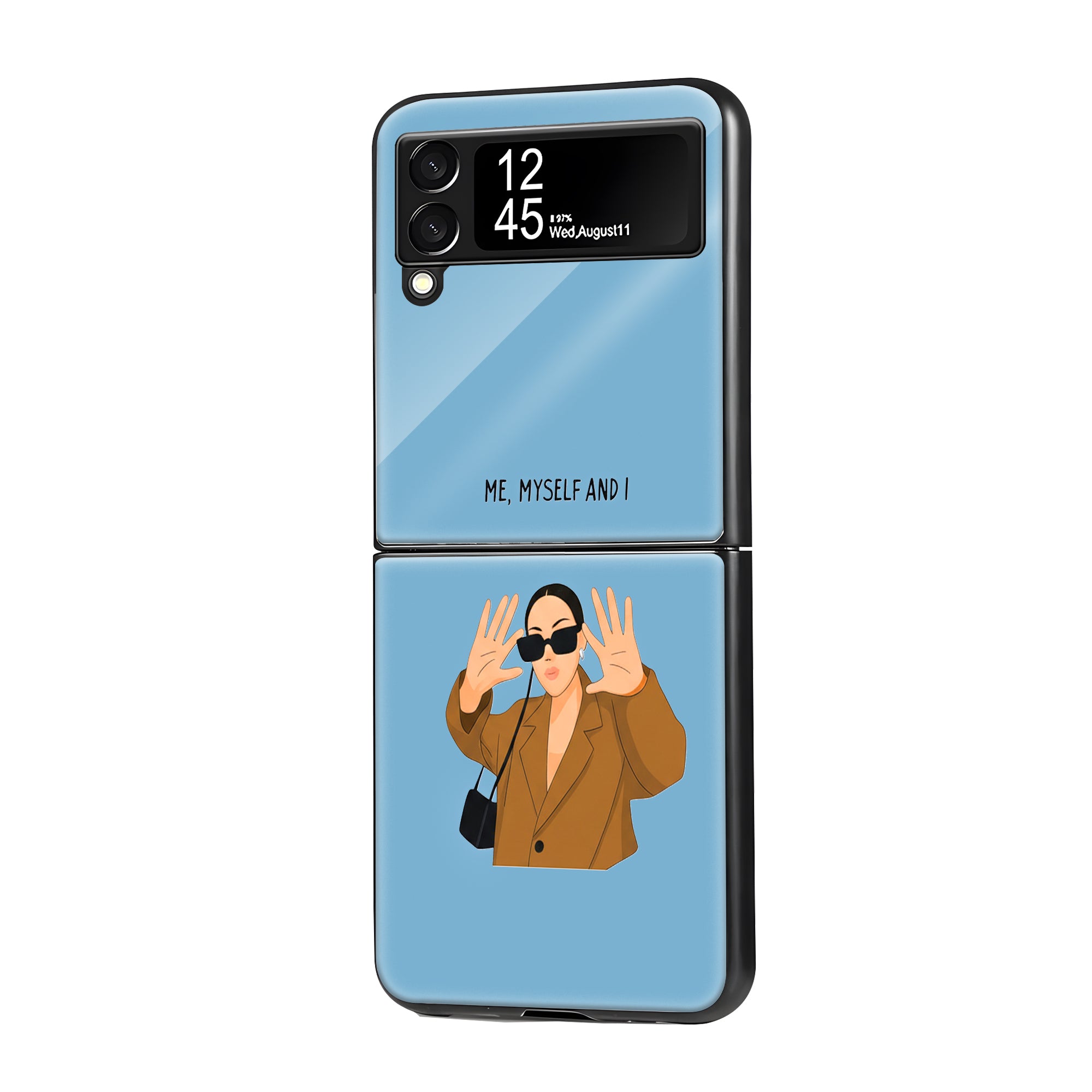 Myself Samsung Z Flip Glass Case image 0