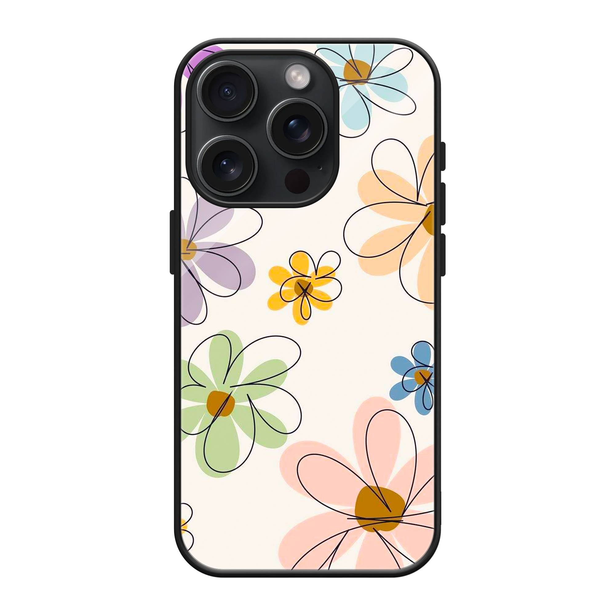 Abstract Floral Glass Case image 0 Main image