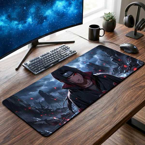 Itachi Uchiha Desk Mat - 12 x 32 Inch image