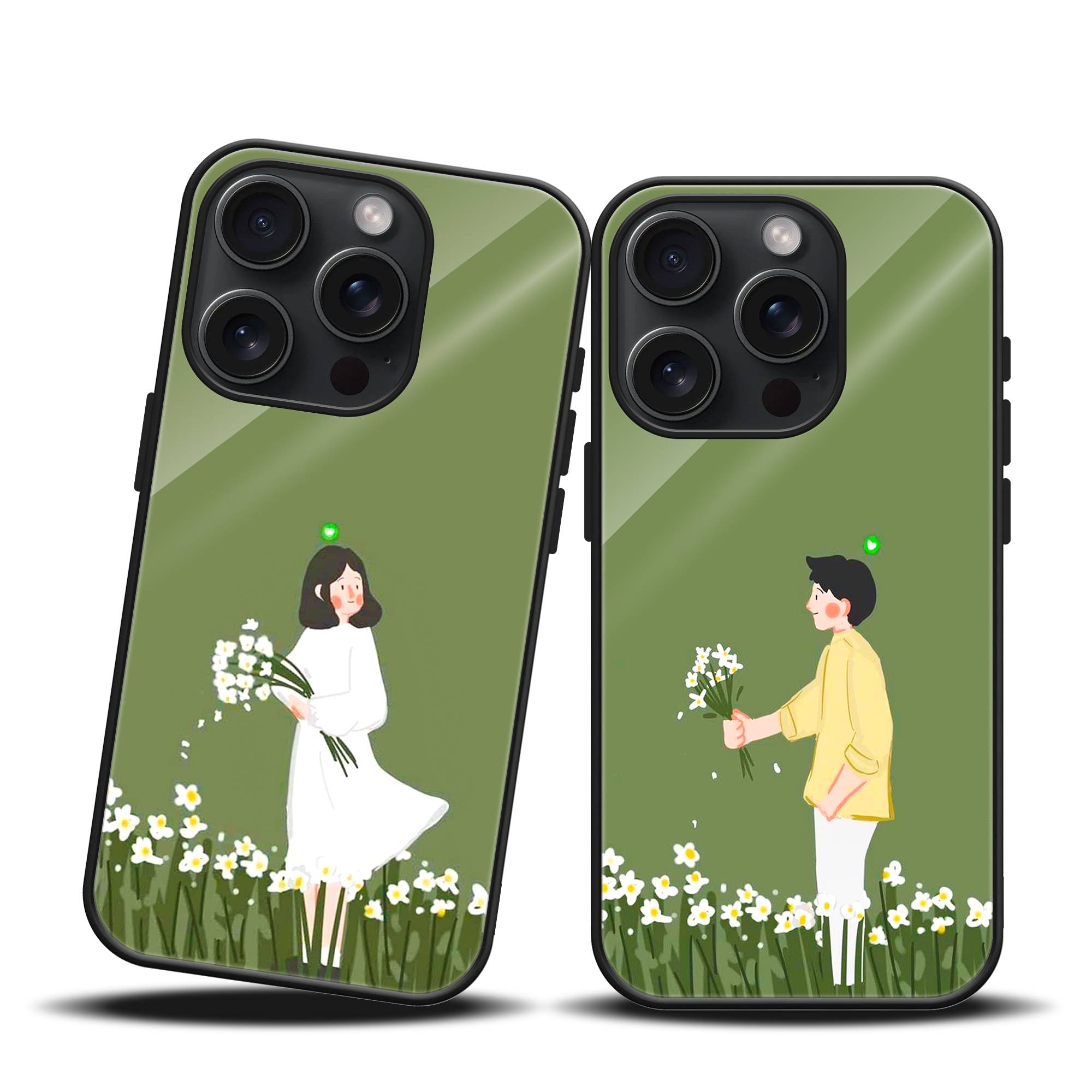 Blooming Love Couple Mobile Case image 0