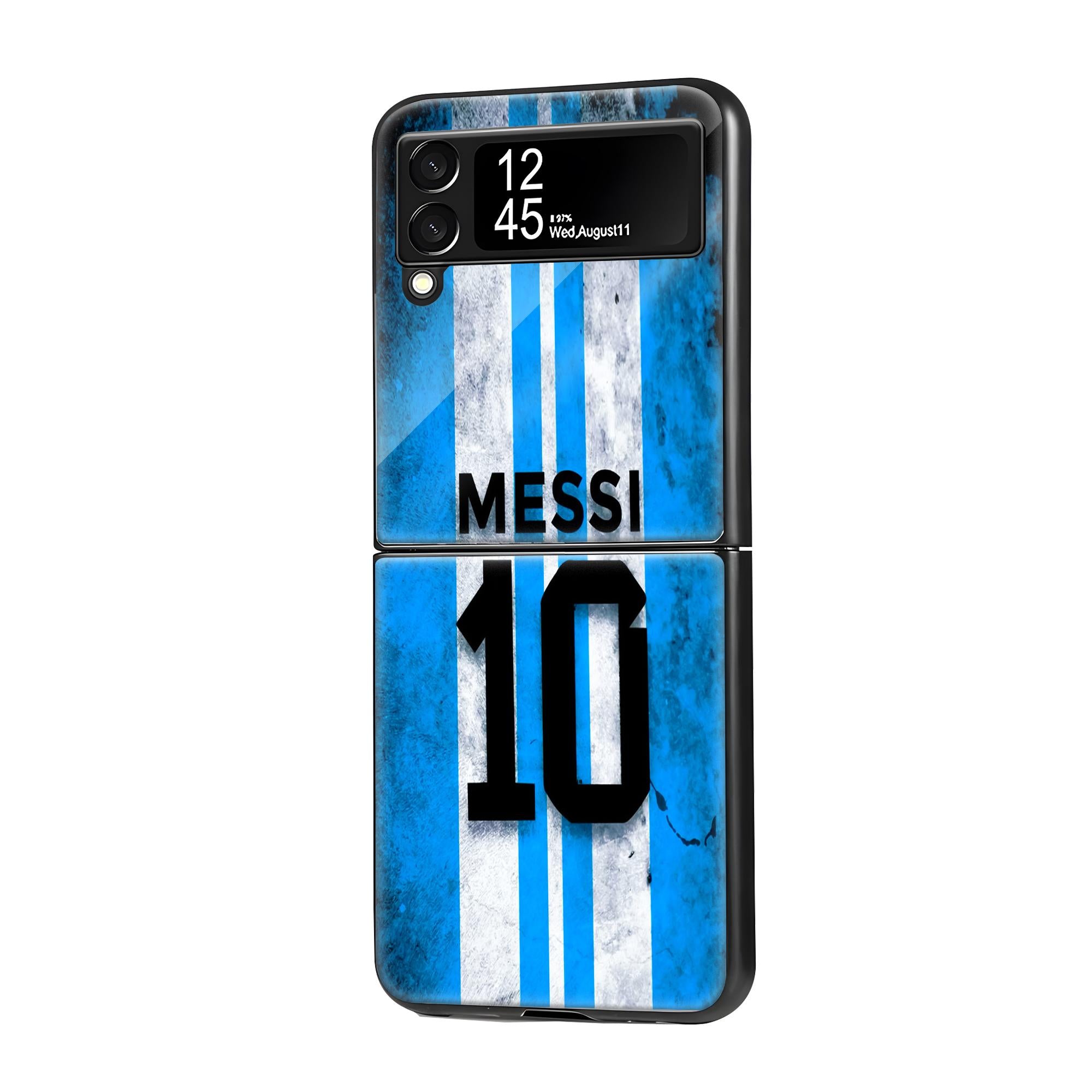 Messi Argentina Samsung Z Flip Glass Case image 0 Main image