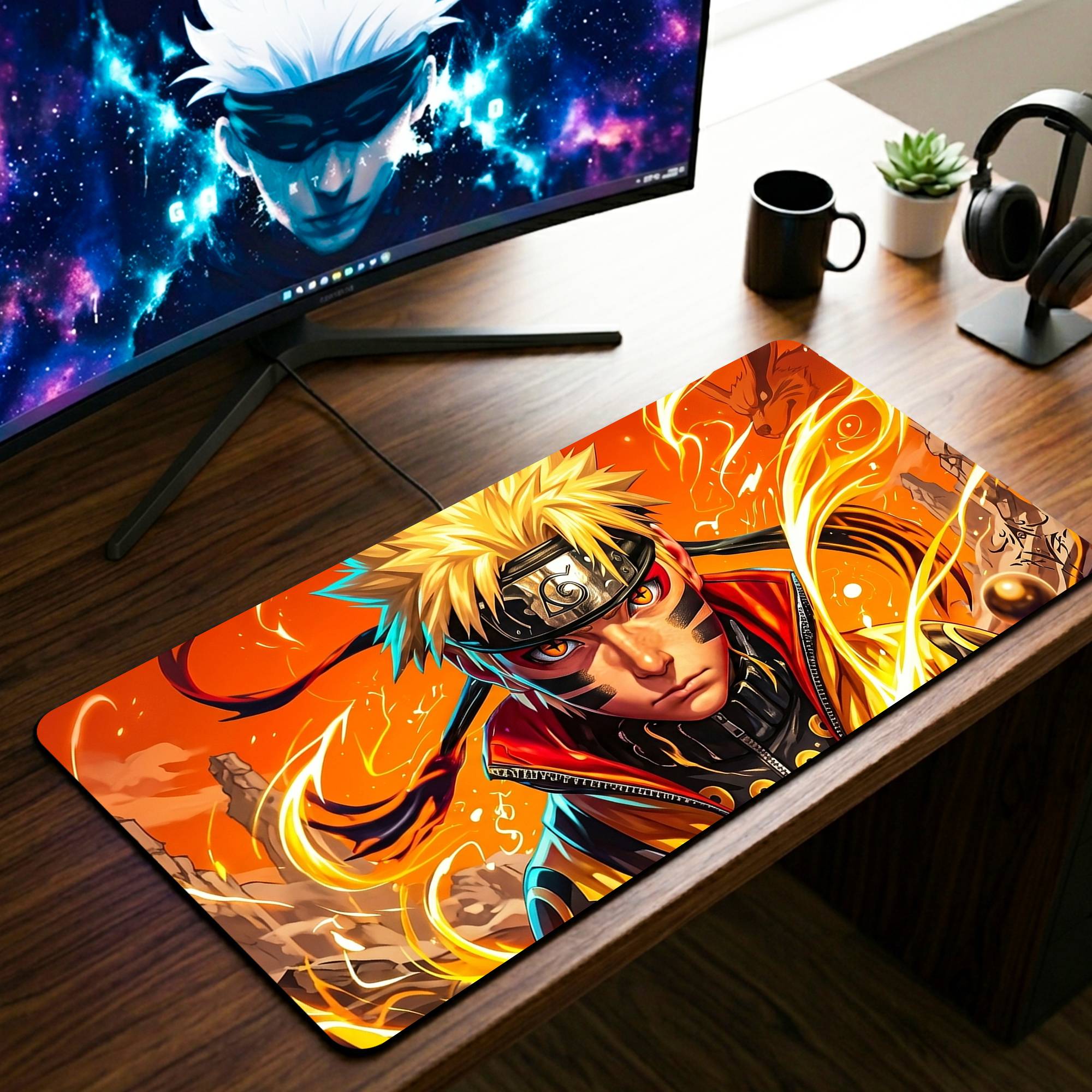 Naruto Desk Mat - 11 x 23 Inch image