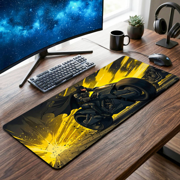 Batman Riding Desk Mat - 12 x 32 Inch image