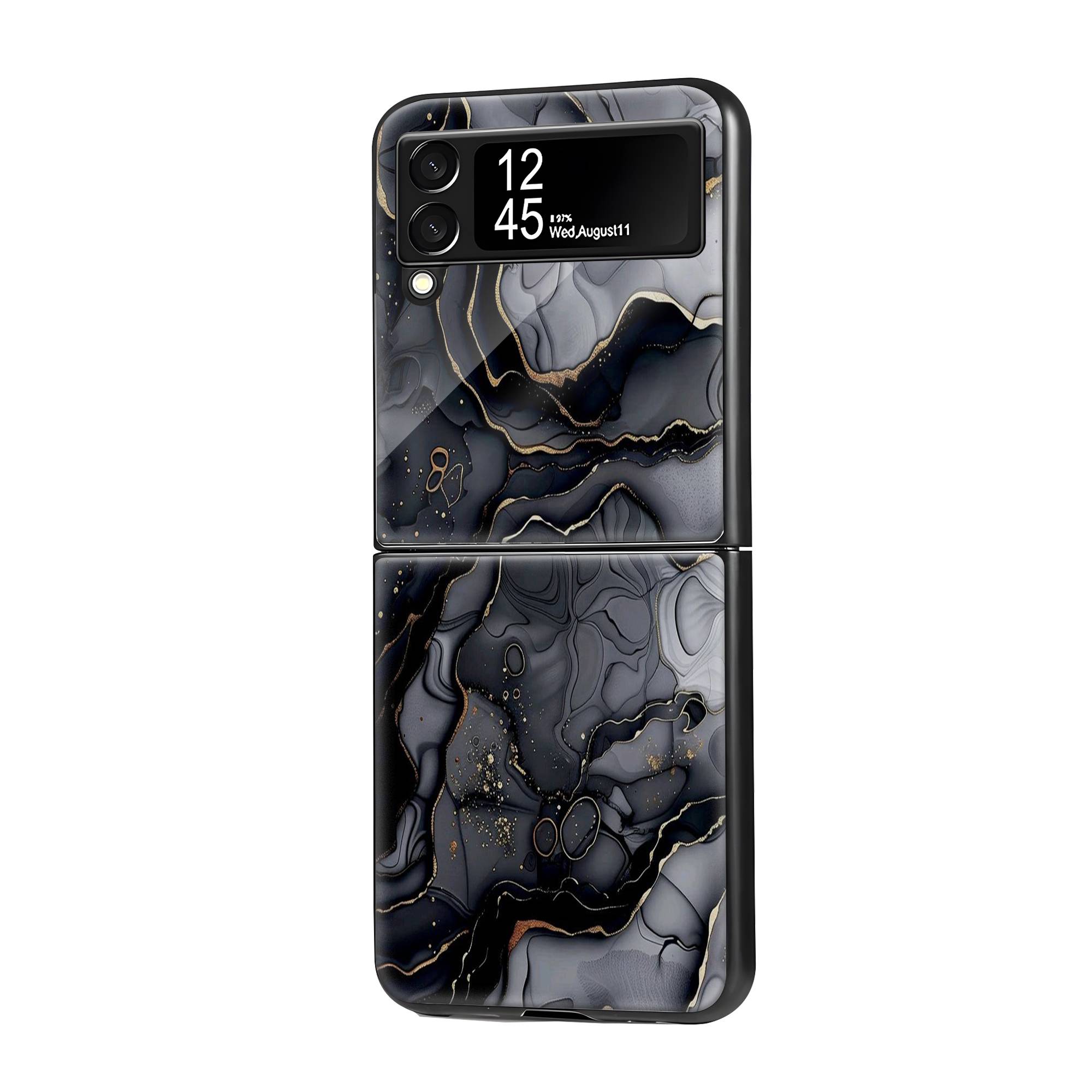 Generated Marble Samsung Z Flip Glass Case image 0 Main image