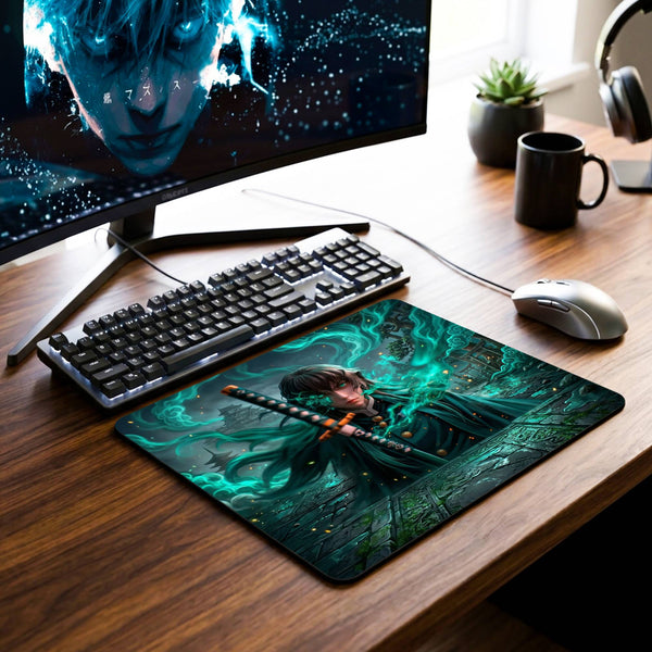 Muichiro Tokito Desk Mat - 7.5 x 9 Inch image