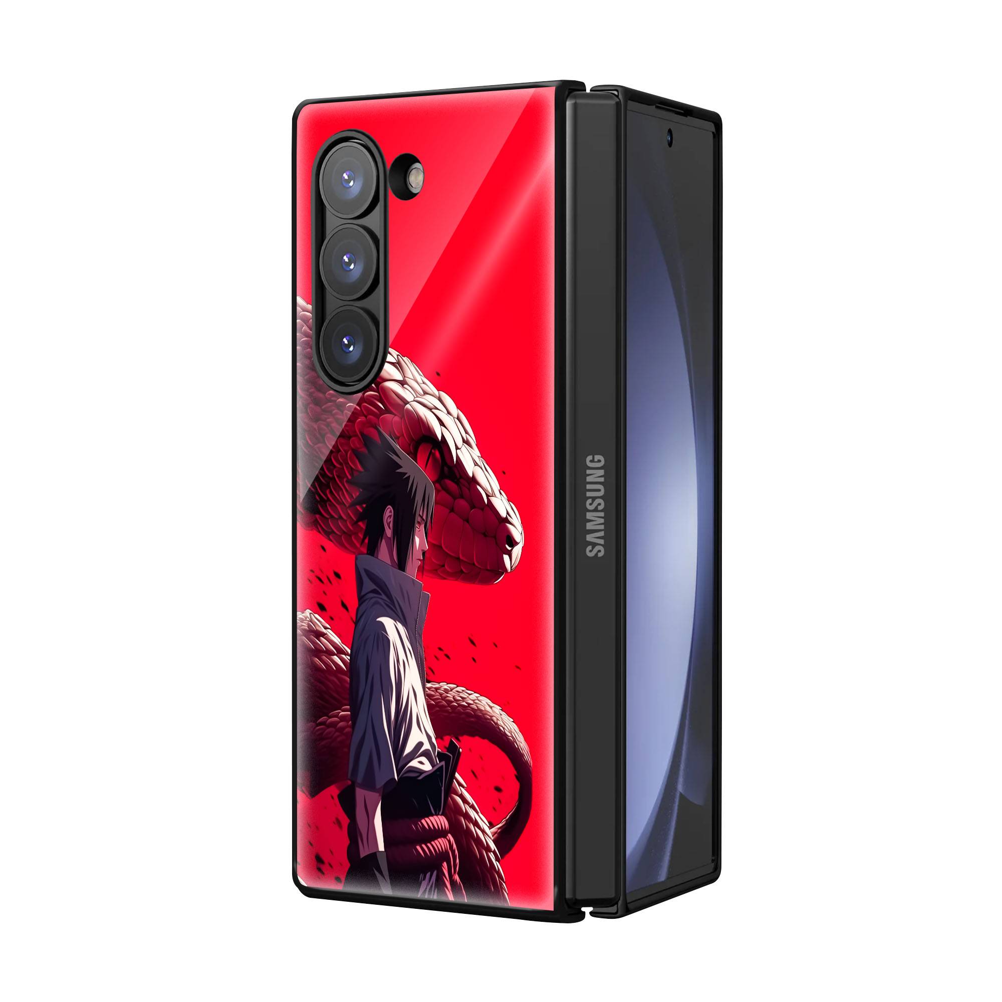 Sasuke Uchiha Samsung Z Fold Glass Case image 1