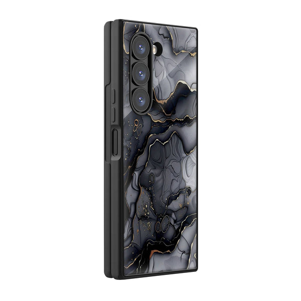 Generated Marble Samsung Z Fold Glass Case image 0