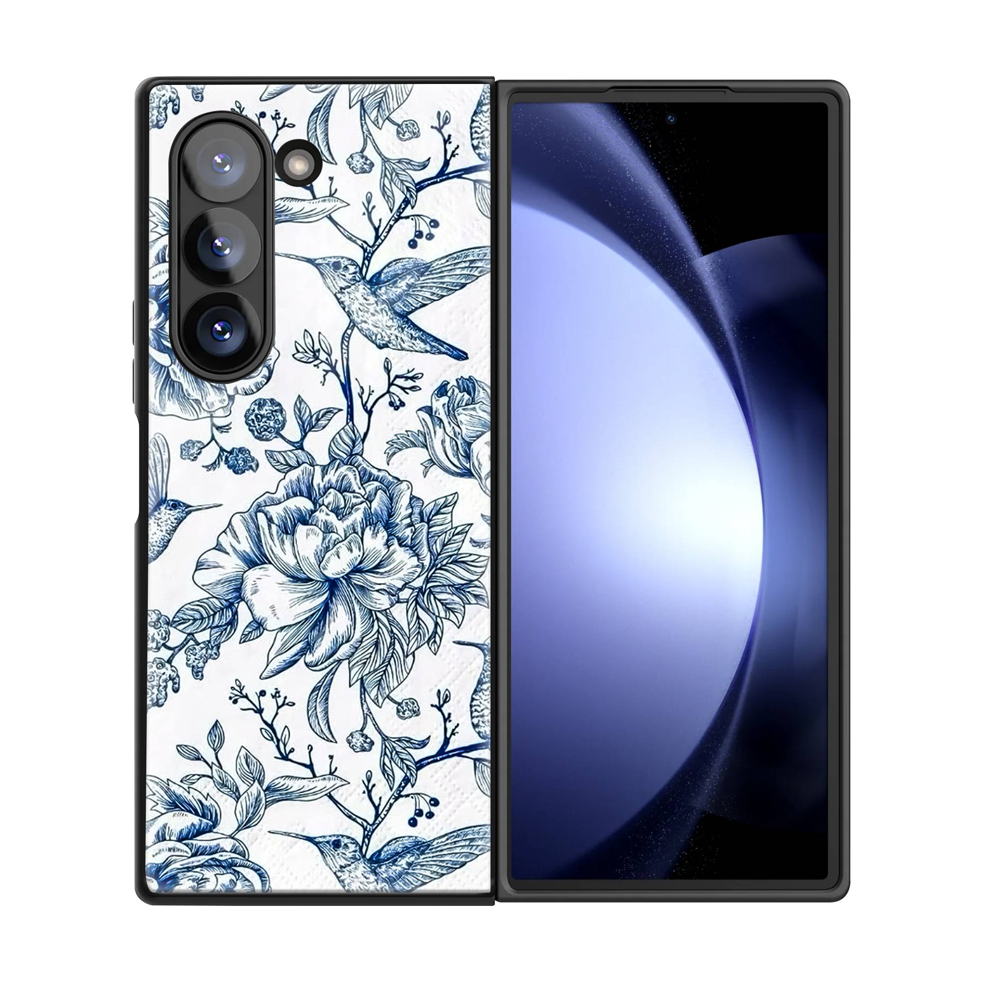 Bluebloom Samsung Z Fold Glass Case image 2