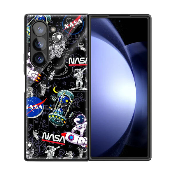Space Aesthetic Samsung Z Fold Glass Case image 2