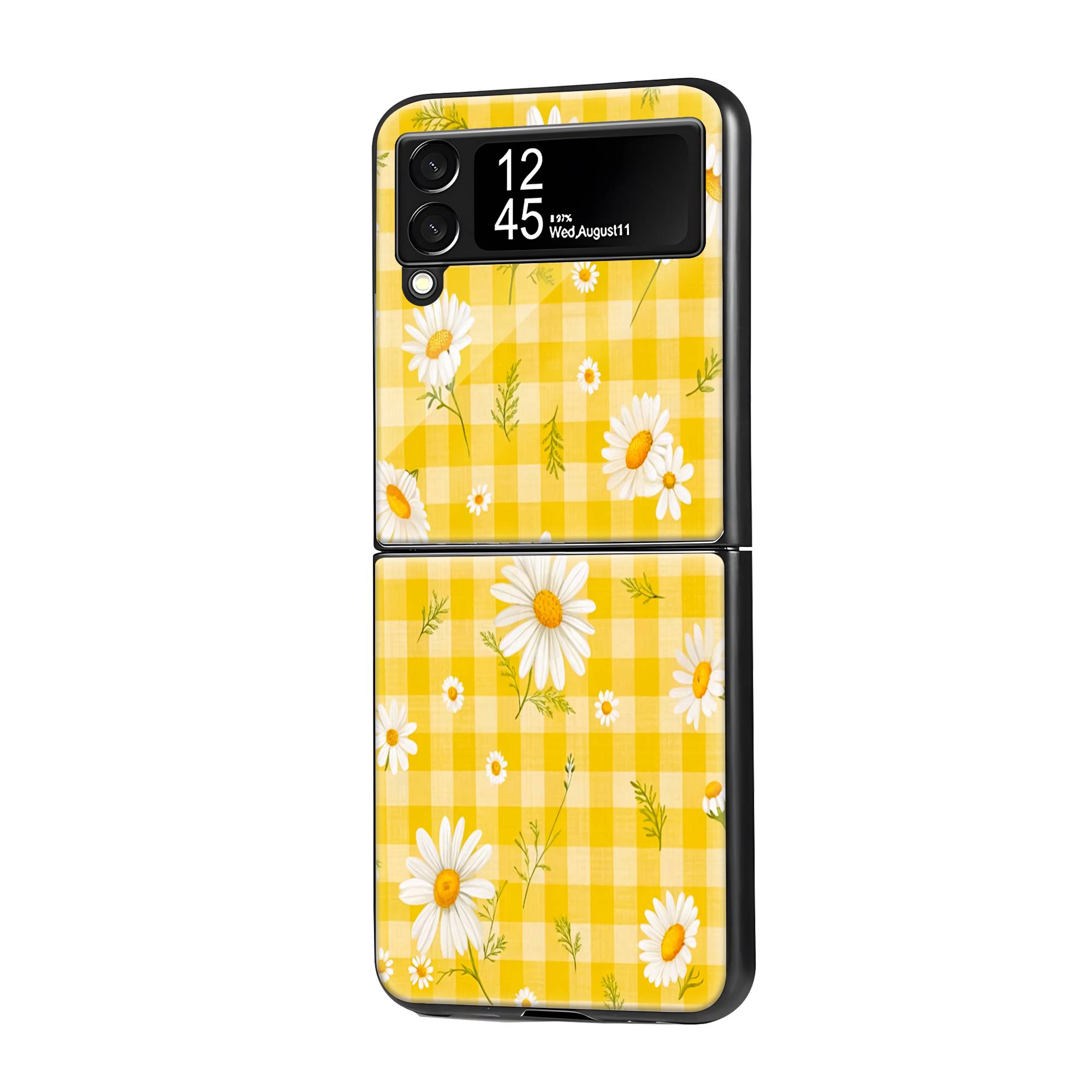 Sunshine Daisies Samsung Z Flip Glass Case image 0 Main image
