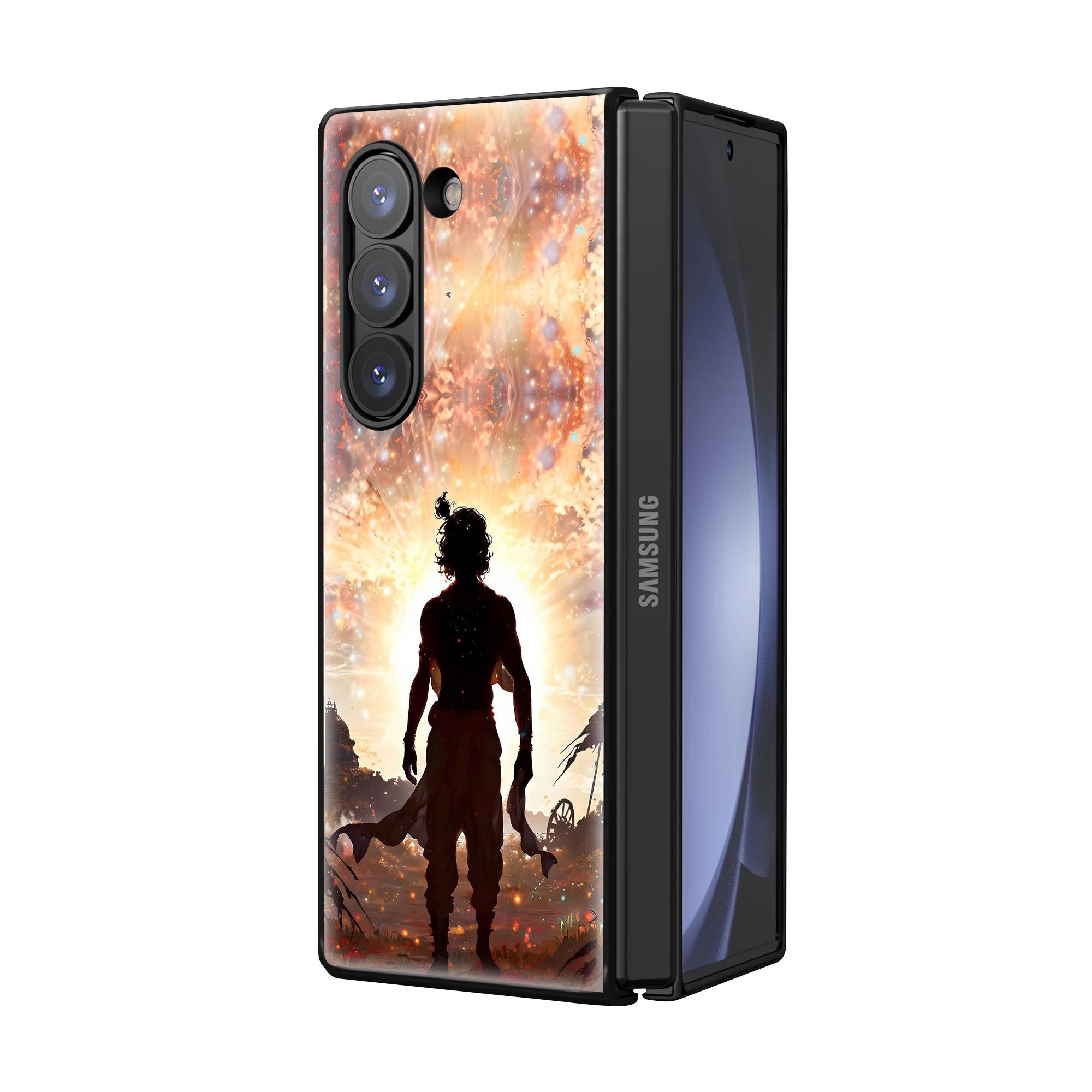 Krishna Art Samsung Z Fold Glass Case Secondary image