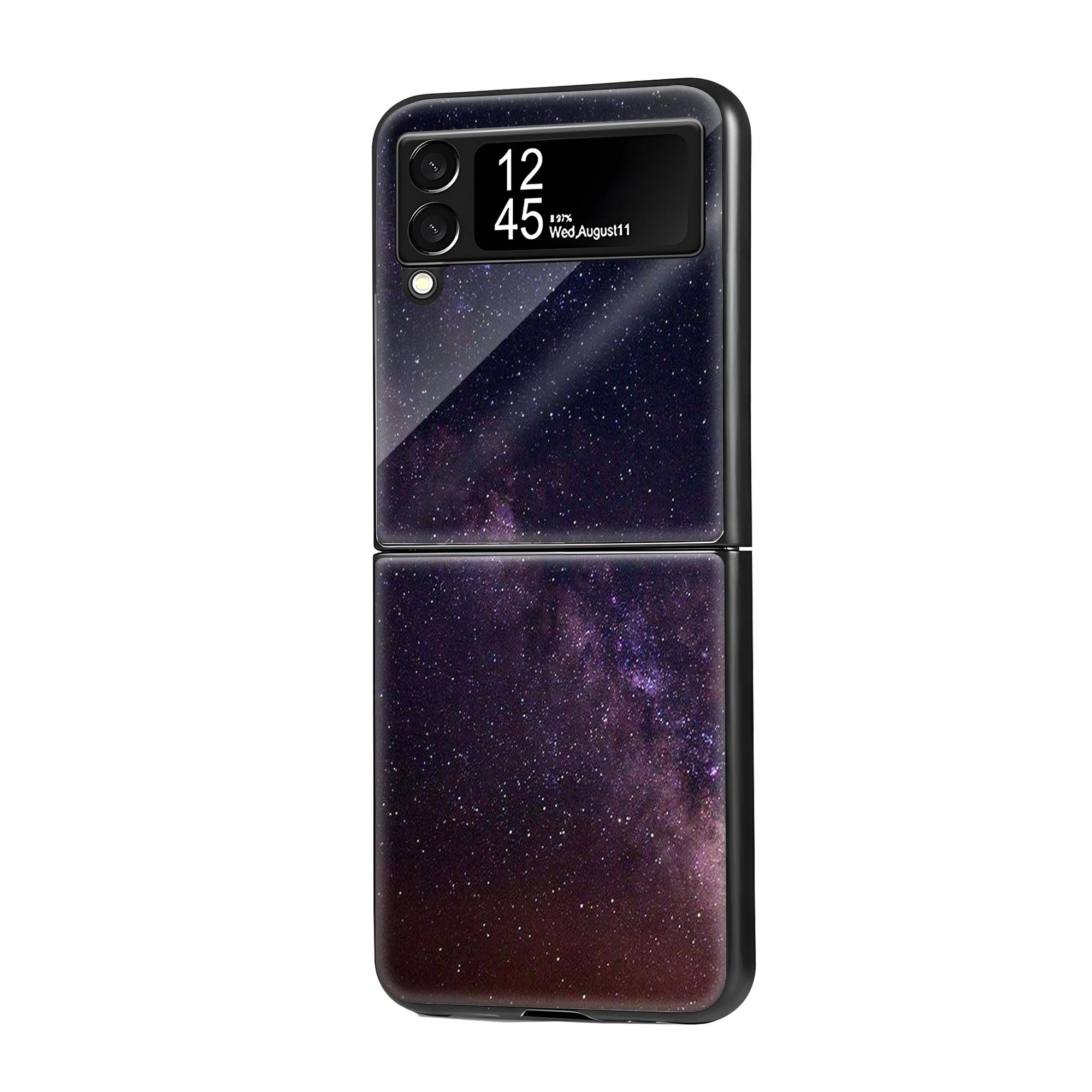 Andromeda Galaxy Samsung Z Flip Glass Case image 0 Main image