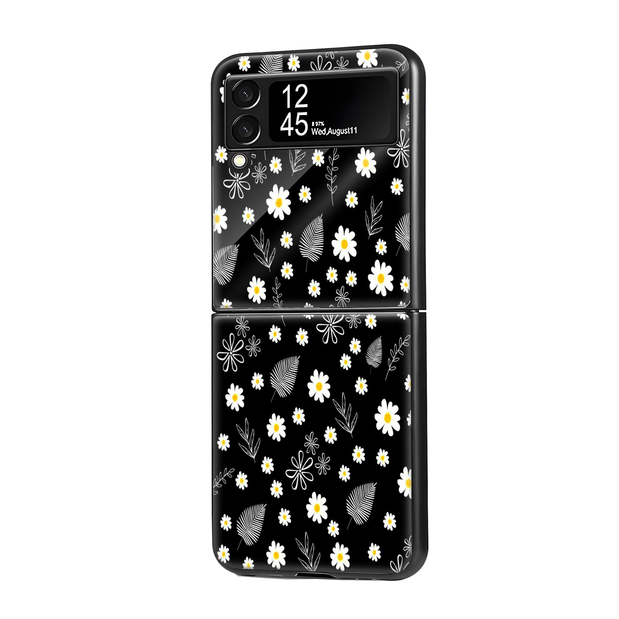 Monochrome Garden Samsung Z Flip Glass Case image 0 Main image