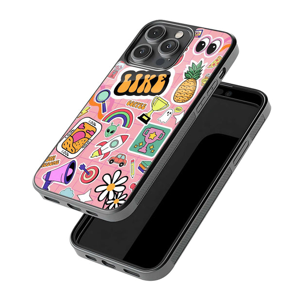 Retro Sticker Glass Case image 2