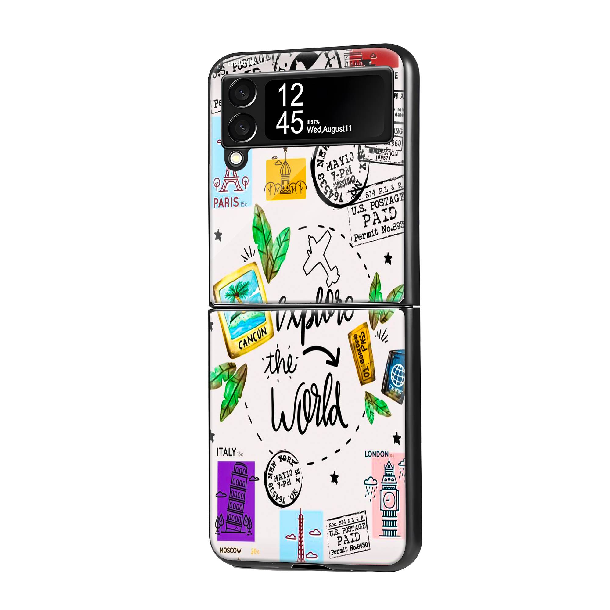 Explore The World Samsung Z Flip Glass Case image 0 Main image