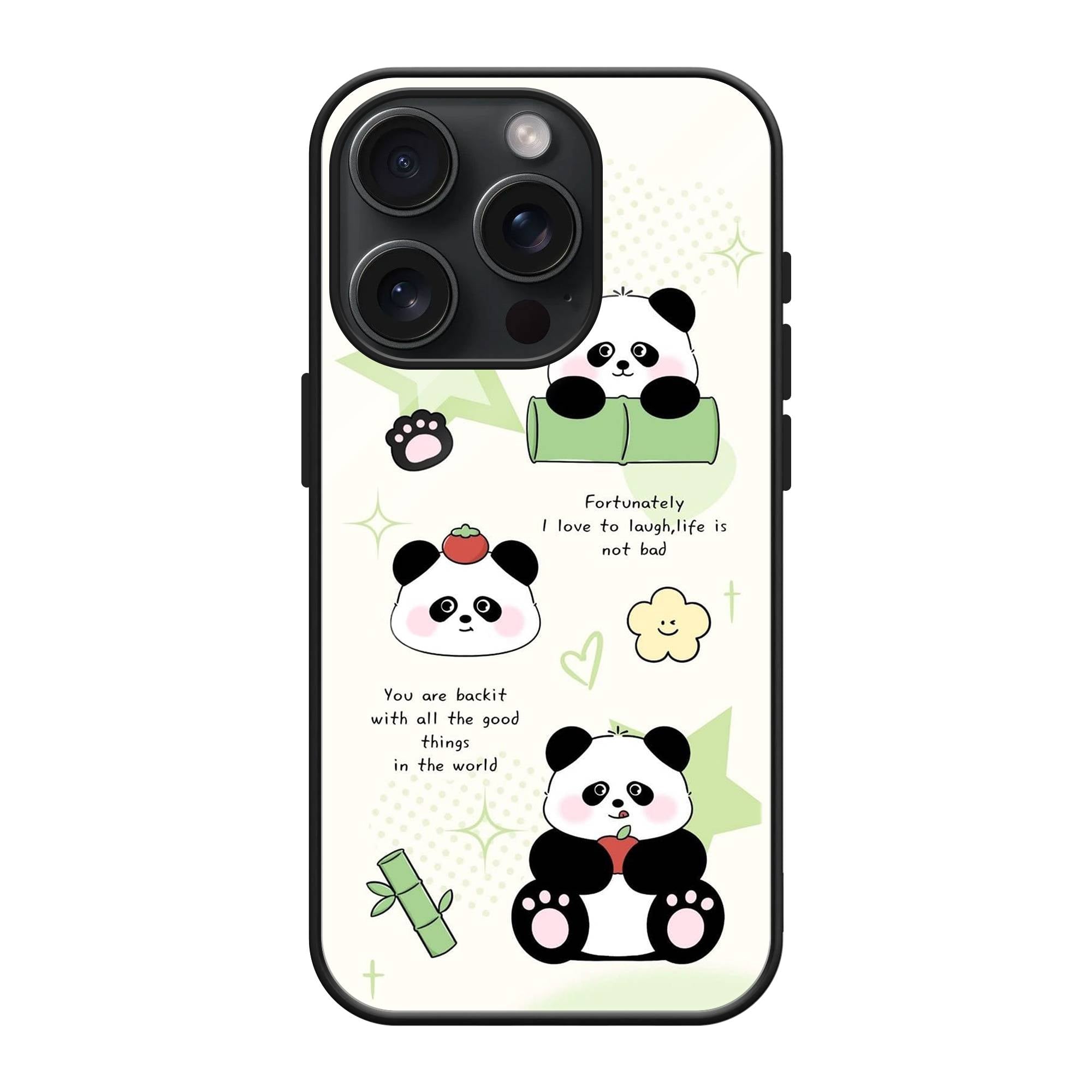 Panda Love Glass Case image 0 Main image