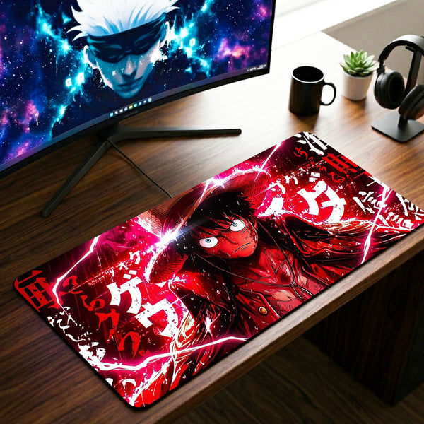 Manga Luffy Desk Mat - 11 x 23 Inch image