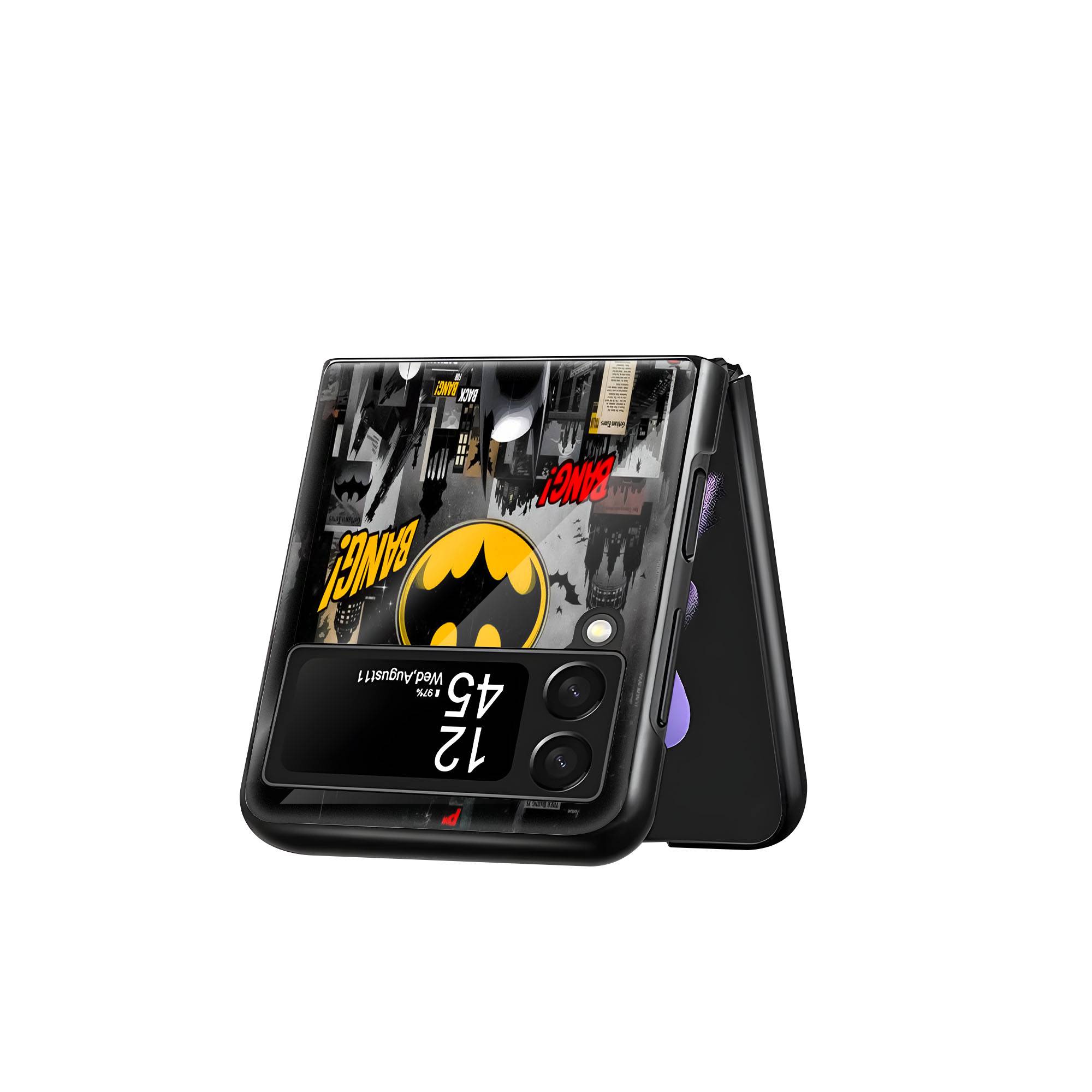 Batman Comic Book Samsung Z Flip Glass Case image 2