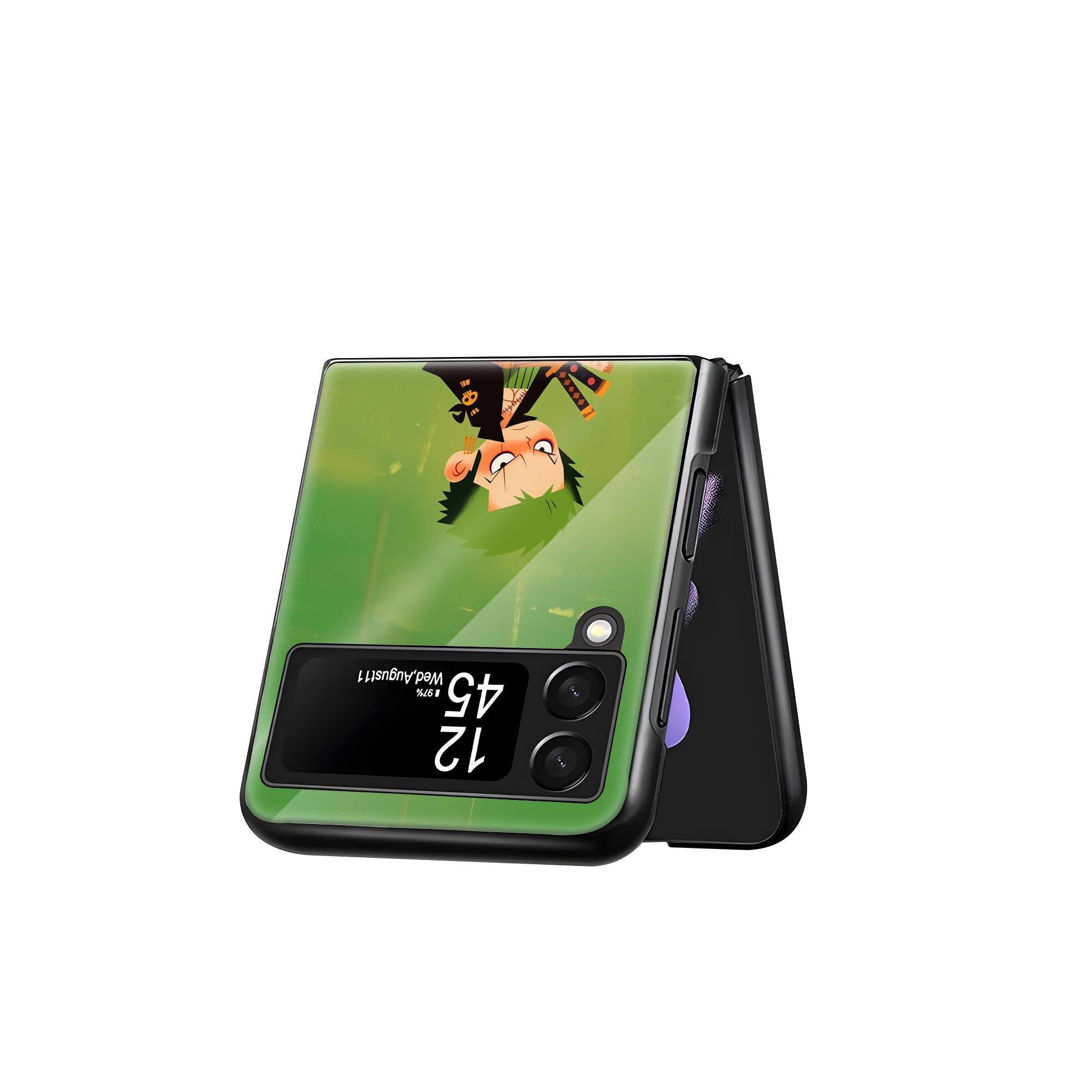 Roronoa Zoro Samsung Z Flip Glass Case image 2