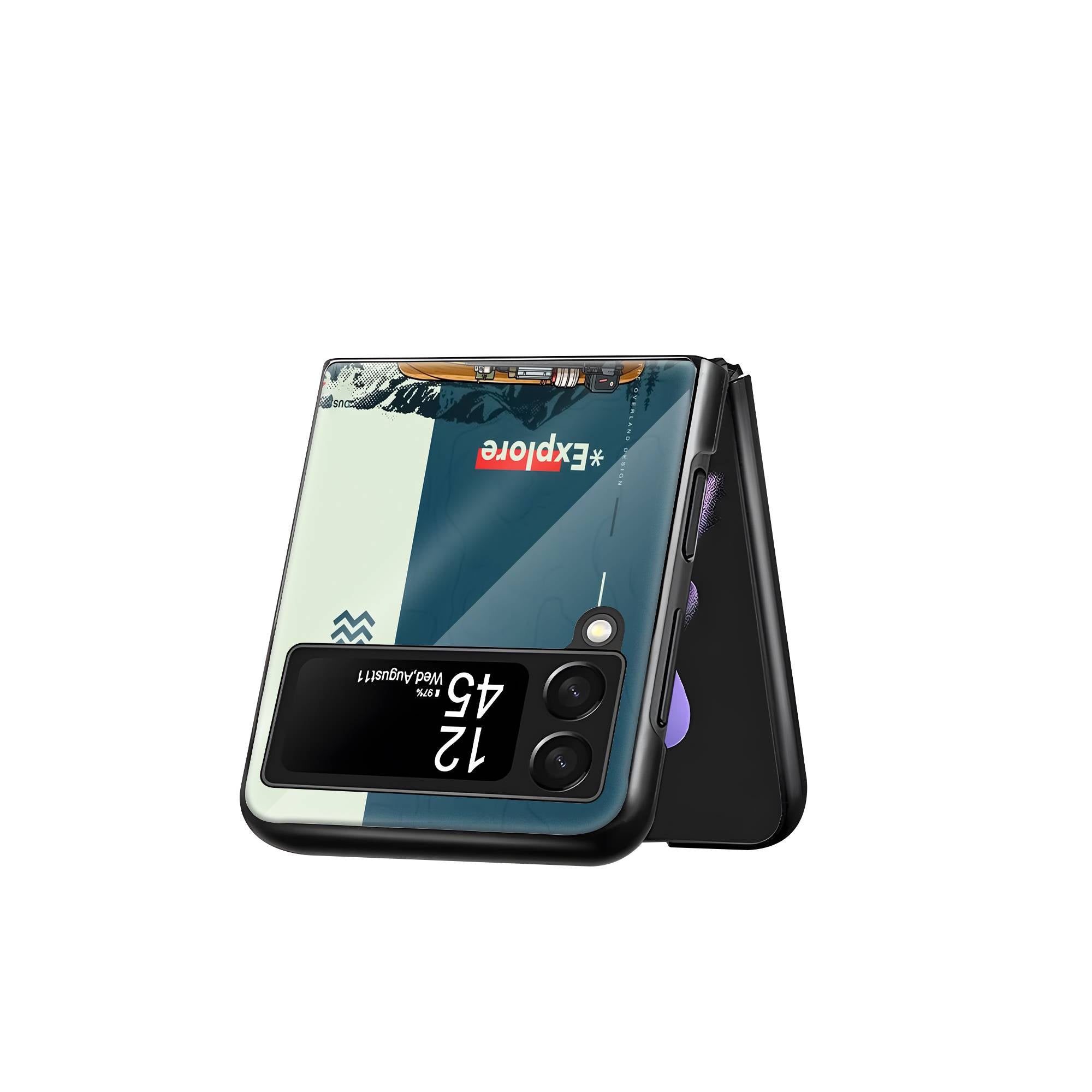 Off-Road Adventure Samsung Z Flip Glass Case image 2