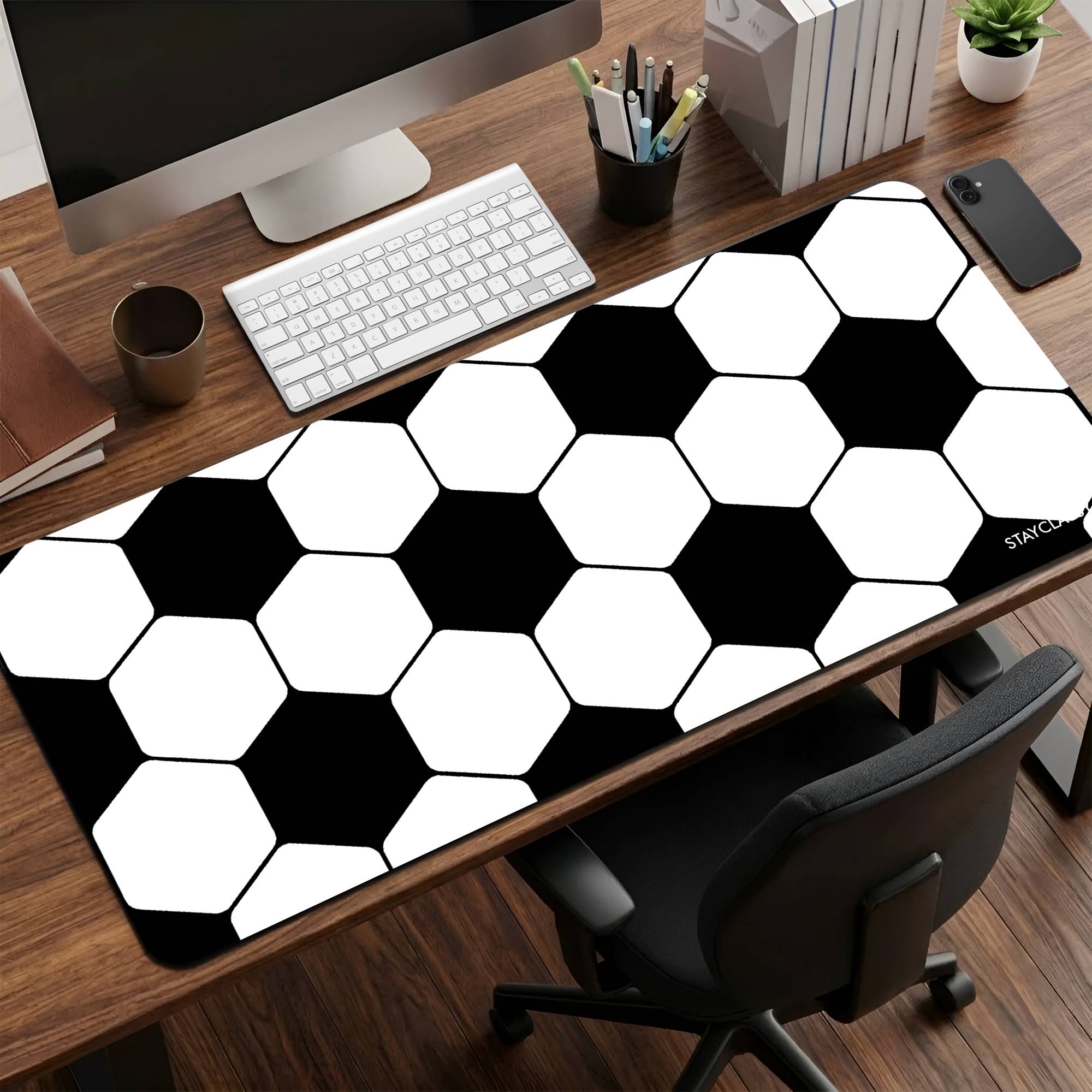 Soccer Ball Texture Desk Mat image 0 Main image