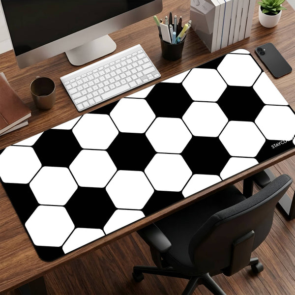 Soccer Ball Texture Desk Mat image 0