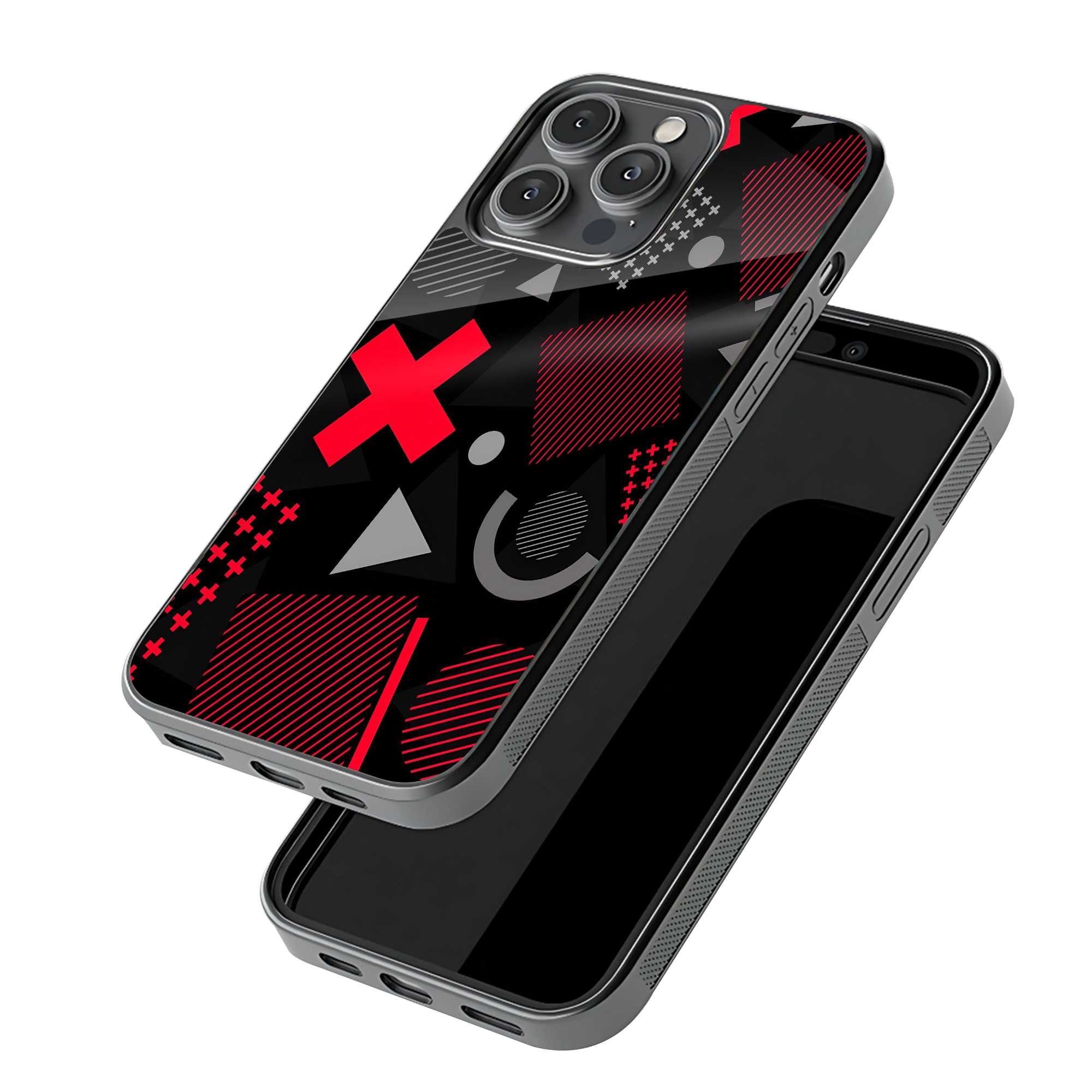 Red Matrix Glass Case image 2