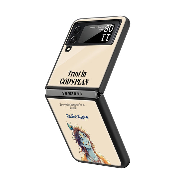 Joyful Trust Samsung Z Flip Glass Case image 1