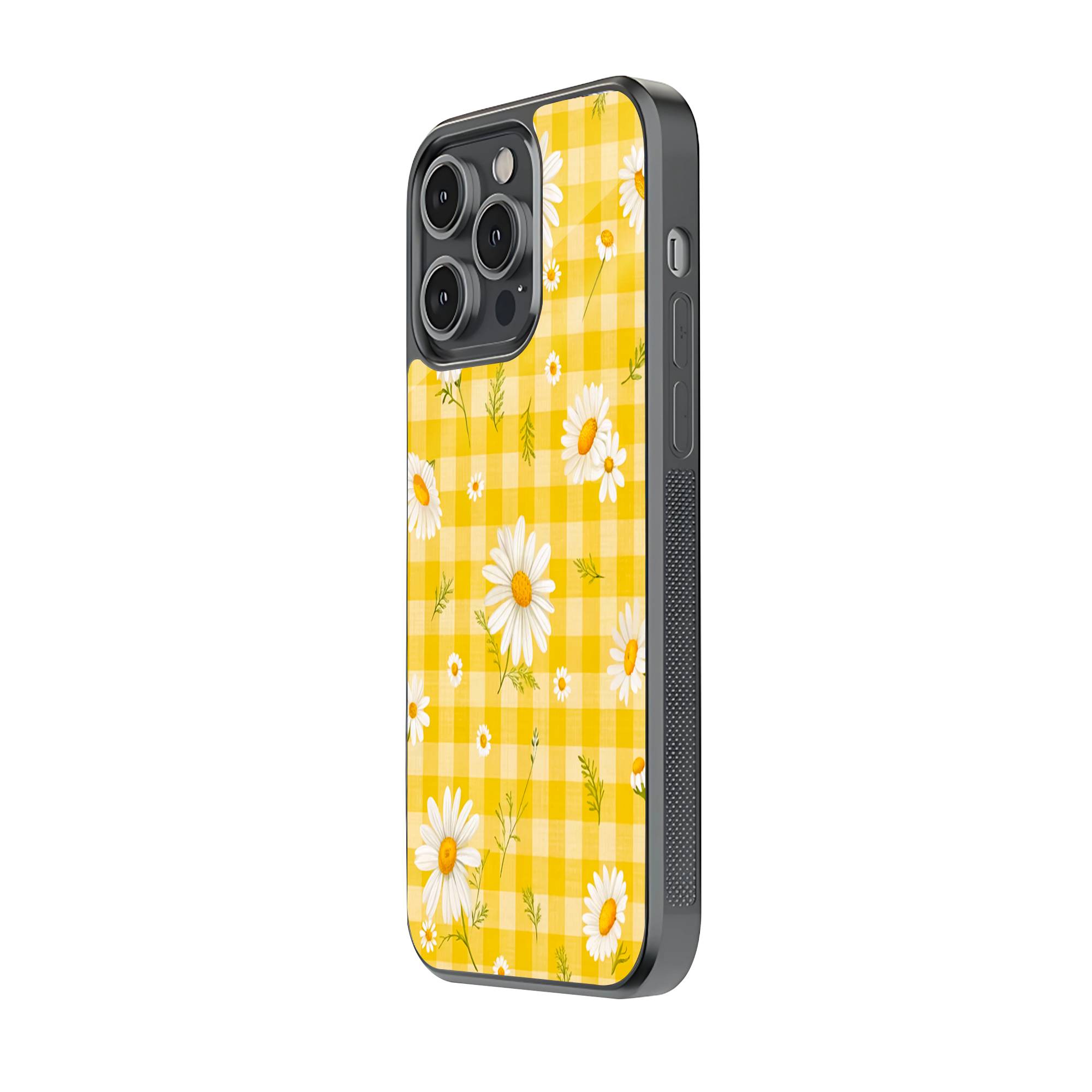 Sunshine Daisies Glass Case image 1