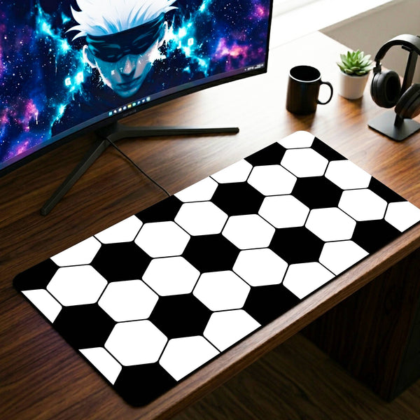 Soccer Ball Texture Desk Mat - 11 x 23 Inch image