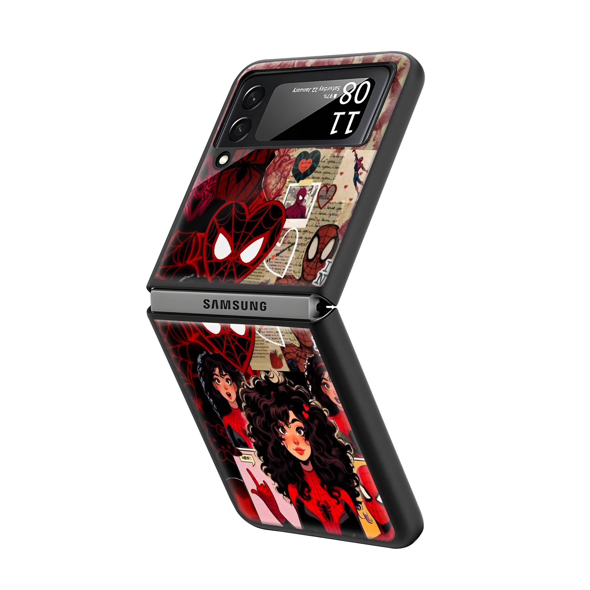 Spider Girl Samsung Z Flip Glass Case Secondary image