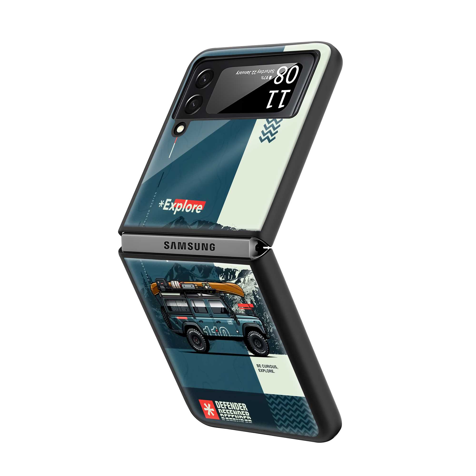 Off-Road Adventure Samsung Z Flip Glass Case Secondary image