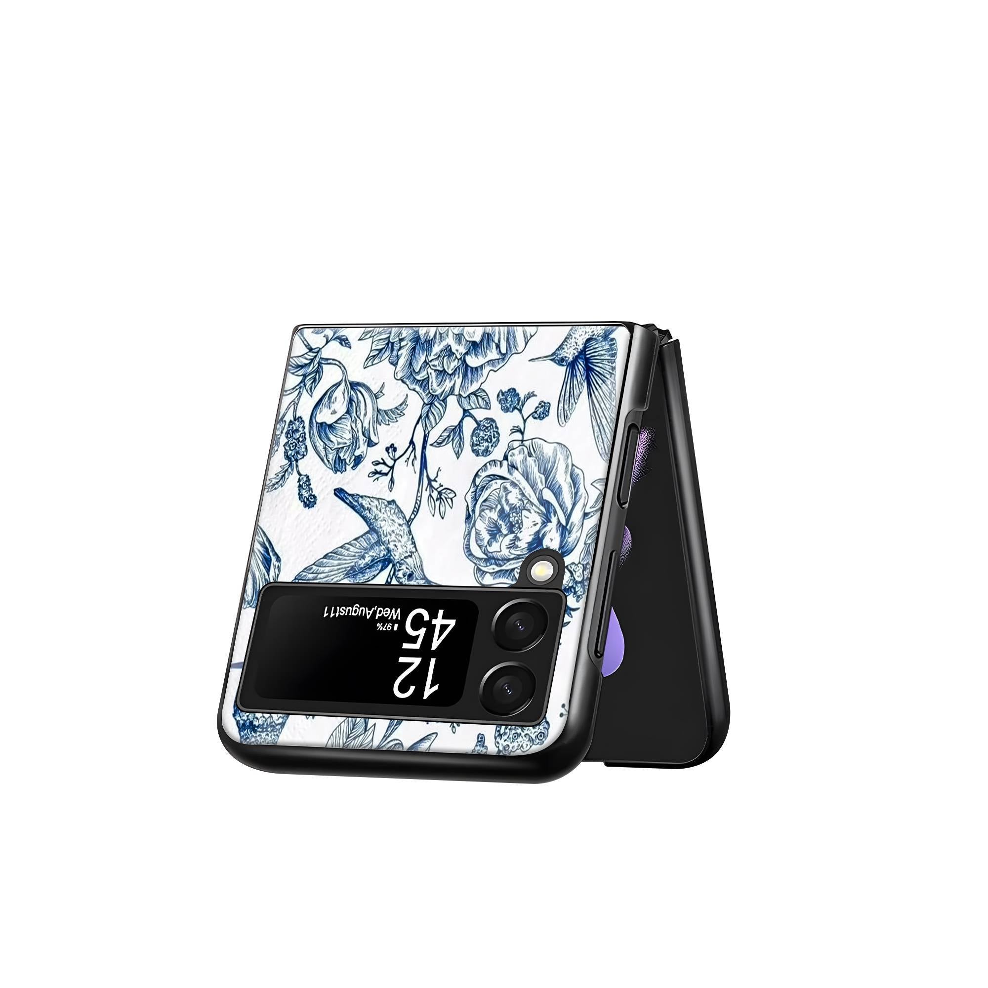 Bluebloom Samsung Z Flip Glass Case image 2
